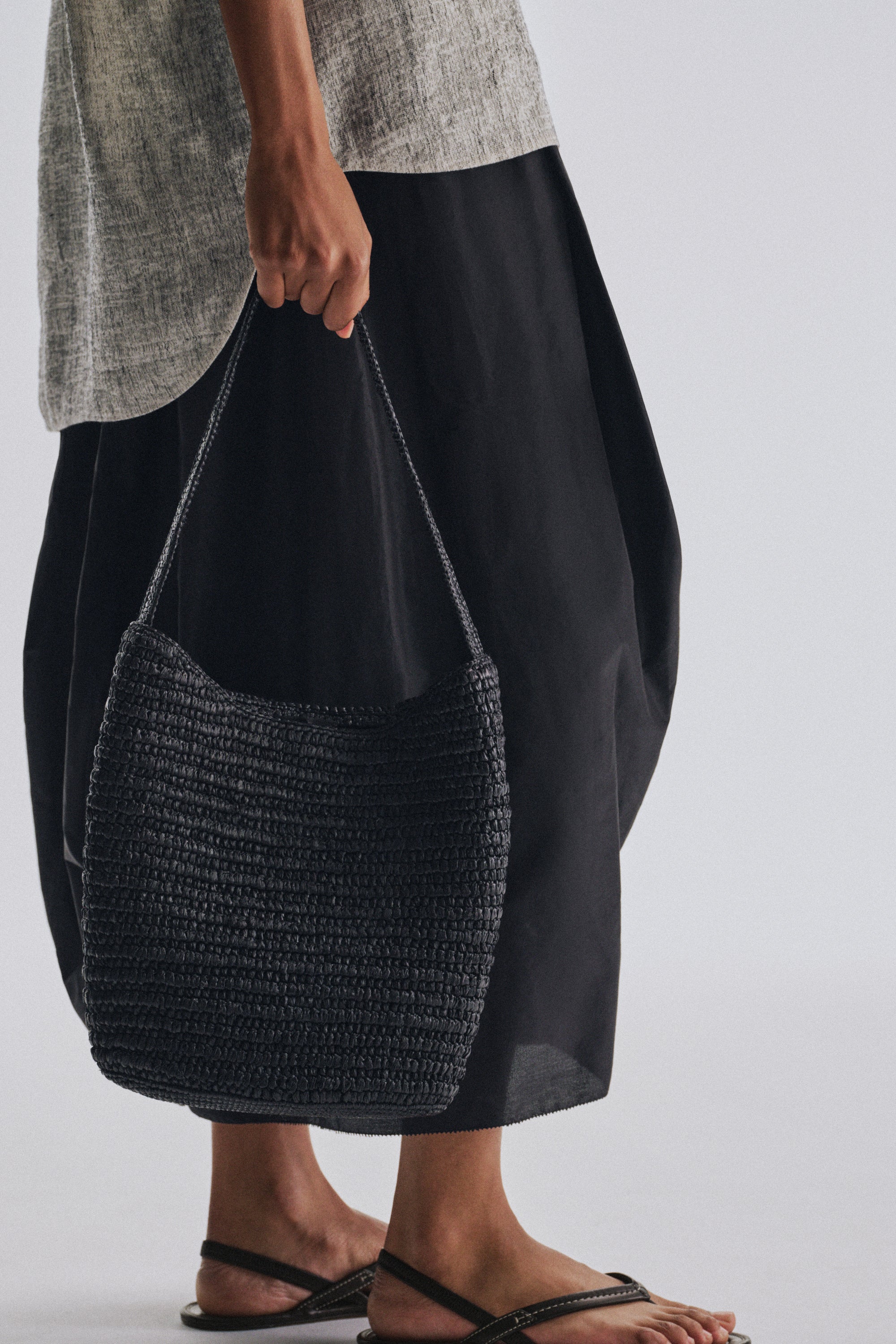 Alma Shoulder Raffia Bag - Image 6